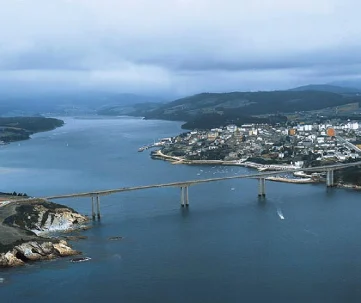 Ría del Eo vista desde el aire