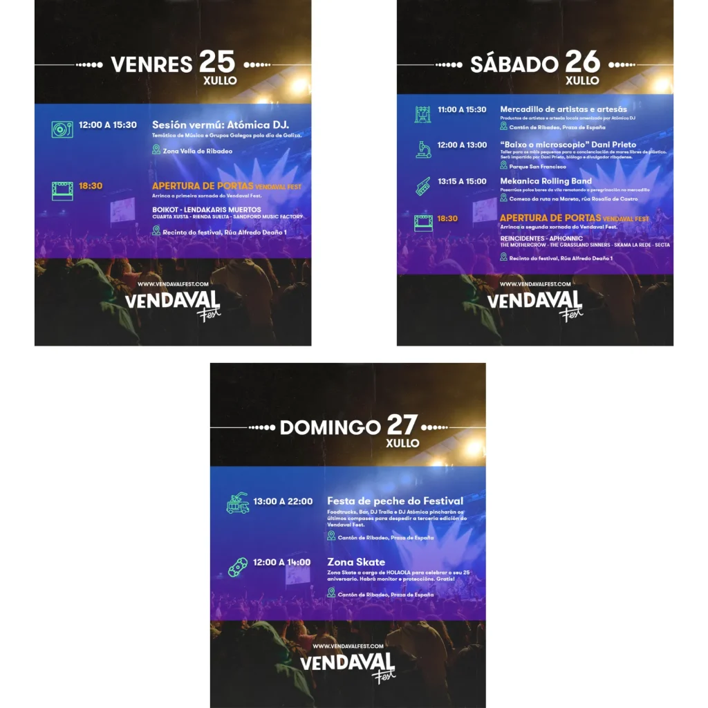 cartel del Vendaval Fest 2025 en Ribadeo